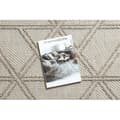 Miniatyrbild 2 av 5: Matta JERSEY 19241 beige - Romber, geometrisk strukturell, loop BOHO, 240x330 cm