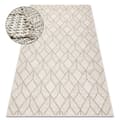Miniatyrbild 1 av 5: Matta JERSEY 19231 beige - Geometrisk strukturell, loop BOHO, 80x150 cm
