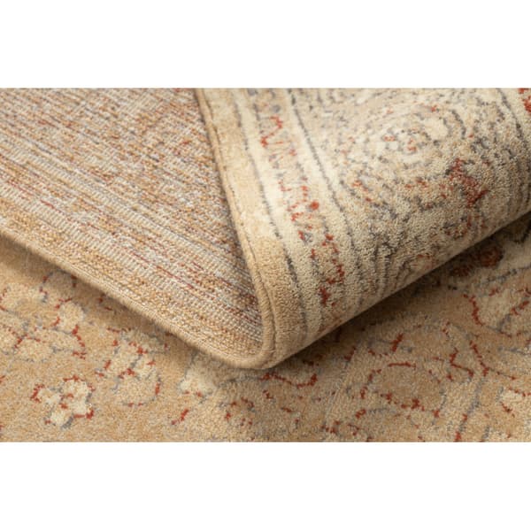 Uldtæppe LEGEND 468 03 GB700 OSTA - Roset, stel, eksklusiv beige / rød, 240x305 cm