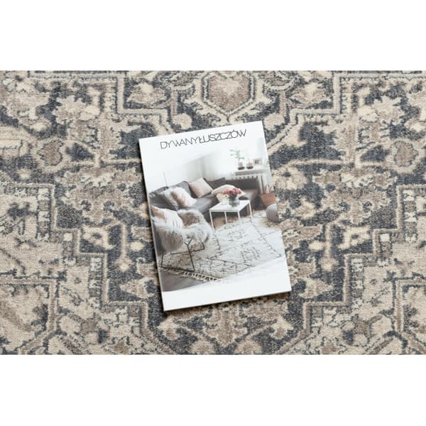 Uldtæppe LEGEND 468 10 GB500 OSTA - Roset, stel, eksklusiv grå / beige, 240x340 cm