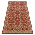 Miniatyrbillede 1 af 5: Uldtæppe LEGEND 468 16 GB301 OSTA - Blomster, stel, eksklusiv beige / rød, 160x230 cm
