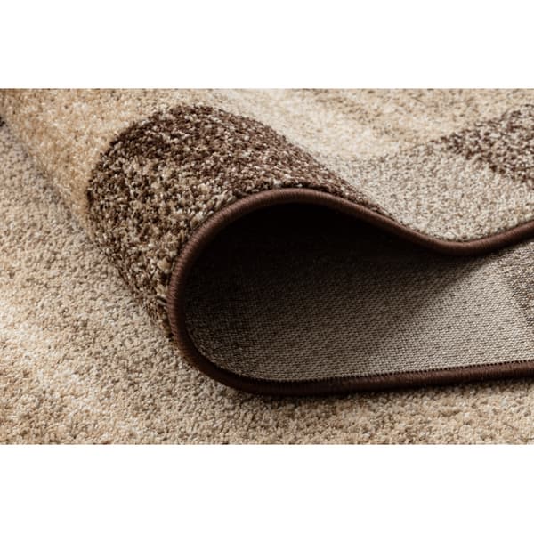 Löpare KARMEL Etna ram, sand nöt 70cm, 70x150 cm