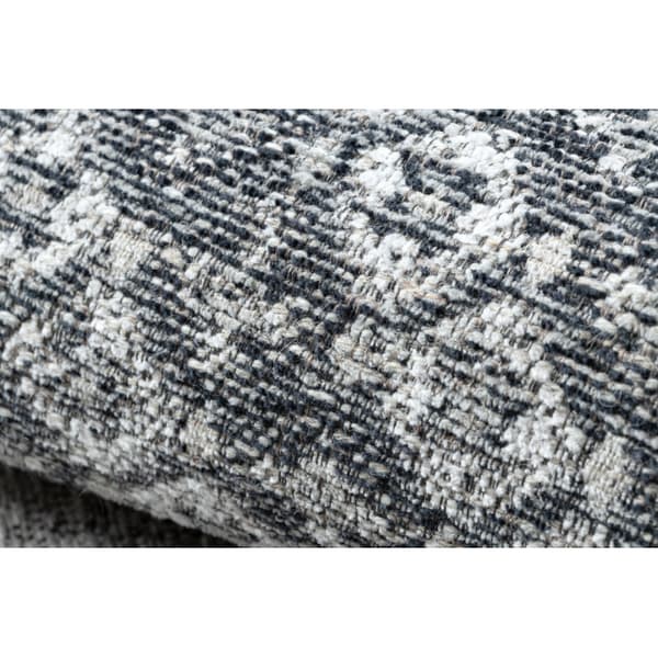 Uldtæppe ANTIGUA 518 76 XX032 OSTA - Roset, stel, fladvævet grå , 170x240 cm