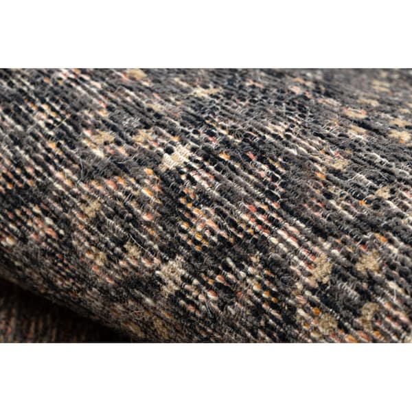 Uldtæppe ANTIGUA 518 77 JF300 OSTA - Roset, stel, fladvævet brun, 170x240 cm