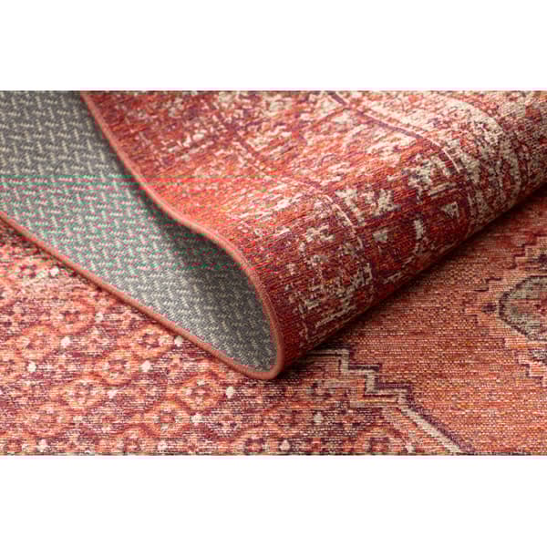 Uldtæppe ANTIGUA 518 76 XX031 OSTA - Roset, stel, fladvævet lyserød, 170x240 cm