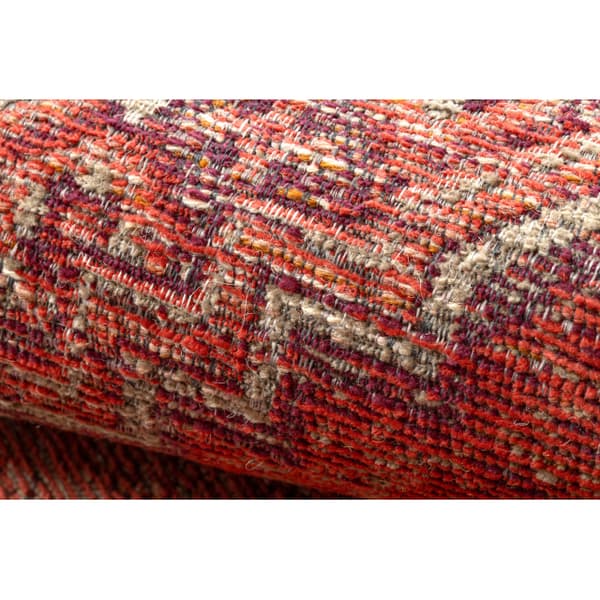 Uldtæppe ANTIGUA 518 76 XX031 OSTA - Roset, stel, fladvævet lyserød, 170x240 cm