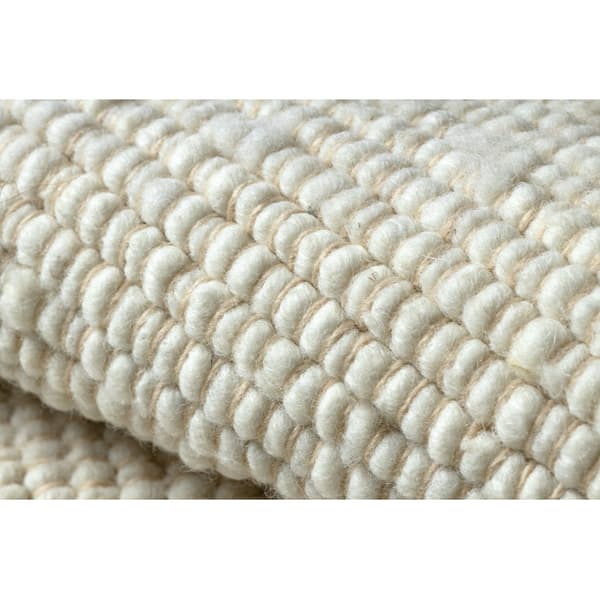 NEPAL 2100 luonnollinen, kerma matto - villainen, kaksipuolinen, 80x150 cm