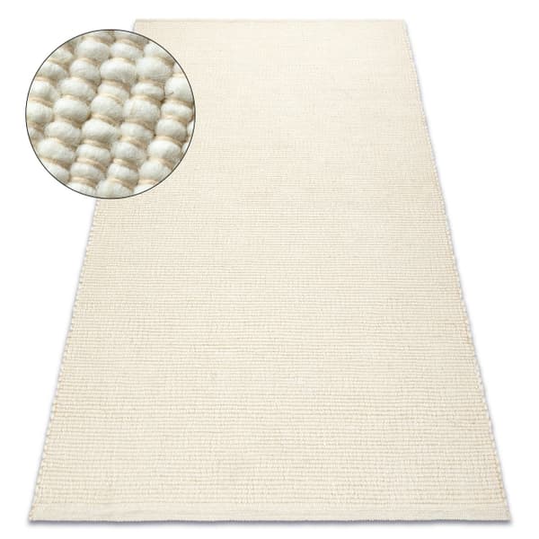 NEPAL 2100 luonnollinen, kerma matto - villainen, kaksipuolinen, 80x150 cm