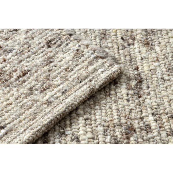 NEPAL 2100 sand, beige matto - villainen, kaksipuolinen, luonnollinen, 80x150 cm