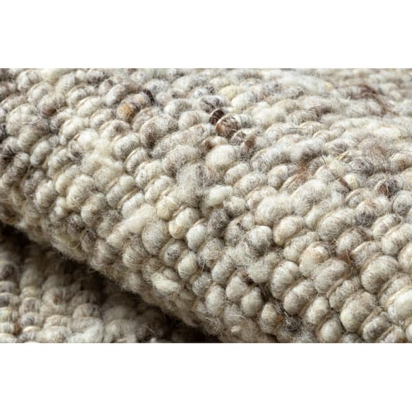 NEPAL 2100 sand, beige matto - villainen, kaksipuolinen, luonnollinen, 80x150 cm