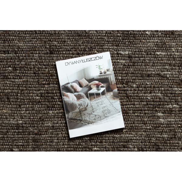 NEPAL 2100 tabac ruskea matto - villainen, kaksipuolinen, luonnollinen, 140x190 cm