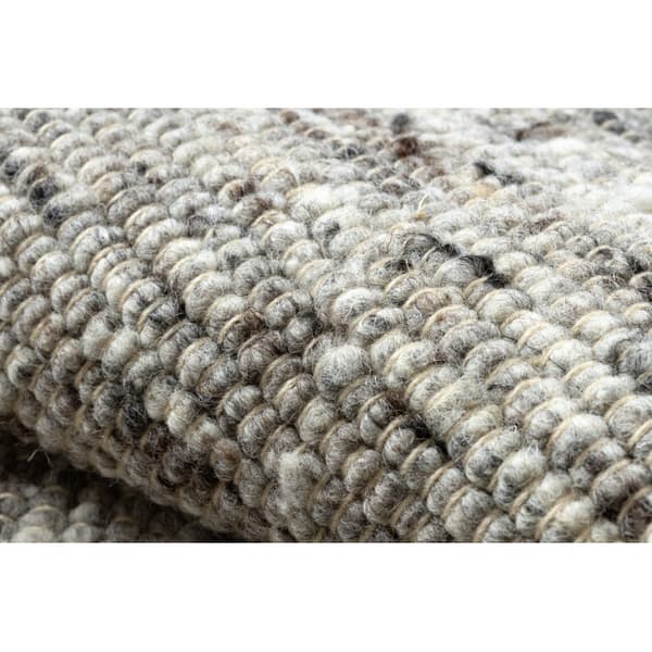 NEPAL 2100 luonnollinen harmaa matto - villainen, kaksipuolinen, 160x220 cm