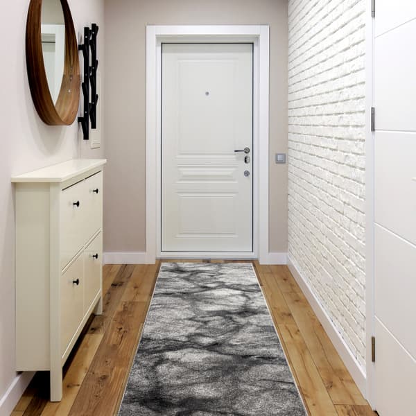 Matto SILVER Marble marmori harmaa 100cm, 100x430 cm