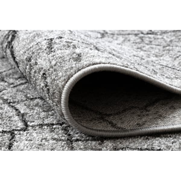 Löpare SILVER Tronko träd trä grå 100cm, 100x600 cm