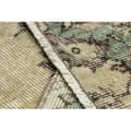 Pikkukuva 3 / 5: KÄSINSOLUTU villamatto Vintage 10005, ornamentti, kukat - beige / vihreä, 144x229 cm