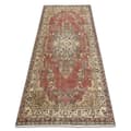 Pikkukuva 1 / 5: KÄSINSOLUTU villamatto Vintage 10175, kehys, ornamentti - beige / punainen, 172x272 cm