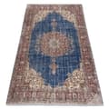 Pikkukuva 1 / 5: KÄSINSOLUTU villamatto Vintage 10532, kehys, ornamentti - klaretti / sininen, 200x307 cm