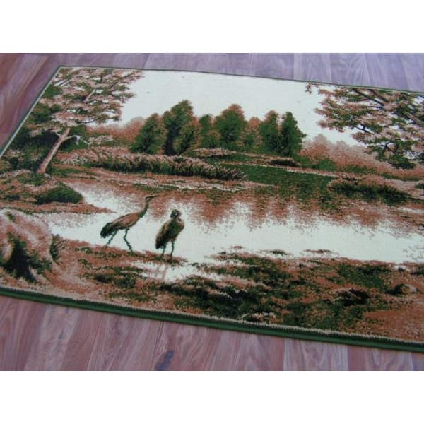 Matta TAPESTRY - HERONS olive, 100x210 cm