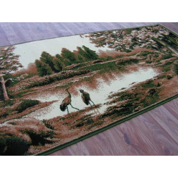 Matta TAPESTRY - HERONS olive, 100x210 cm