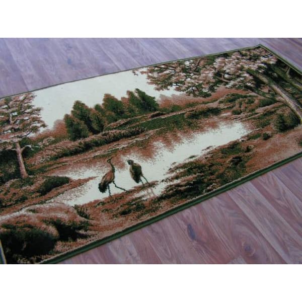 Matta TAPESTRY - HERONS olive, 100x210 cm