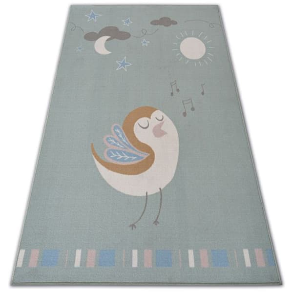Lasten Matto LOKO Lintu vehreys liukastumisenesto, 160x220 cm