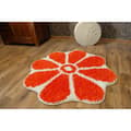 Miniatyrbillede 2 af 5: Tæppe SHAGGY GUSTO Blossom C300 orange, cirkel 120 cm