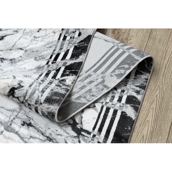Modern Löpare TULS 51210 Marmor antracit 120 cm, 120x760 cm