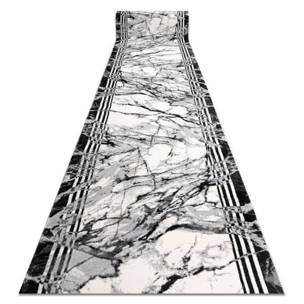 Modern Löpare TULS 51210 Marmor antracit 120 cm, 120x760 cm