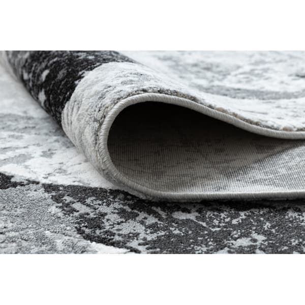 Modern Löpare TULS 51211 geometrisk antracit 90 cm, 90x400 cm