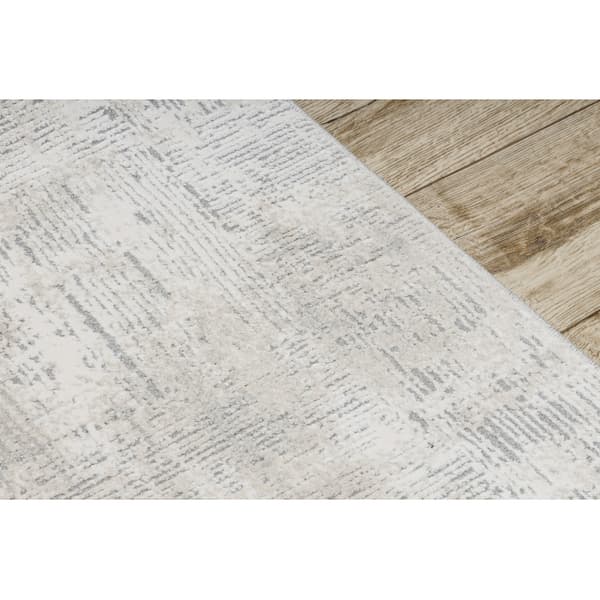 Matto moderni TULS 51231 Vintage, pesty väri norsunluu / harmaa 120 cm, 120x220 cm