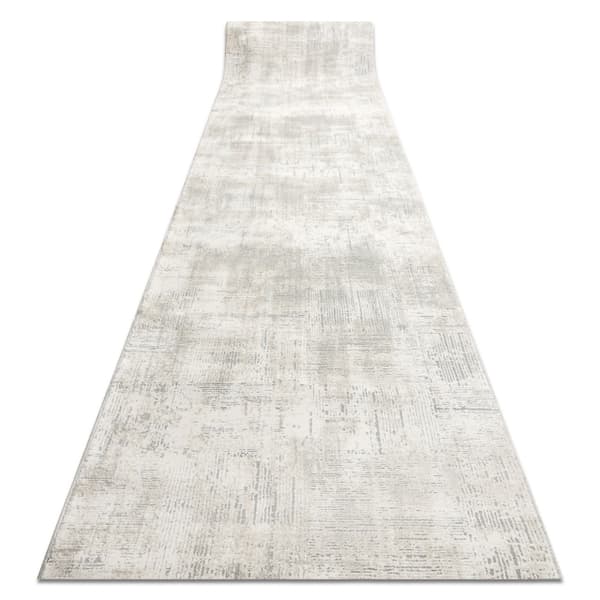 Matto moderni TULS 51231 Vintage, pesty väri norsunluu / harmaa 120 cm, 120x220 cm