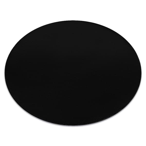 Moderne vaske tæppe LINDO cirkel sort, skridsikkert, pjusket, cirkel 150 cm
