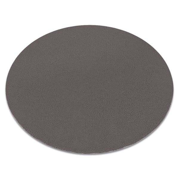 Modern tvätt matta LINDO circle grå, halkskyddad, lurvig, cirkel 100 cm