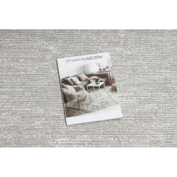 Modern Löpare TULS 51248 strukturell, fringe grå  100 cm, 100x870 cm
