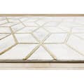 Miniatyrbild 3 av 5: Exklusiv EMERALD Löpare 1014 glamour, snygg kub kräm / guld 100 cm, 100x450 cm