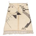 Pikkukuva 1 / 5: BERBER matto MR1801 Beni Mrirt käsinkudottu Marokosta, Boho - beige / harmaa, 150x240 cm