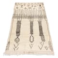 Pikkukuva 1 / 5: BERBER matto BJ1147 Boujaad käsinkudottu Marokosta, Boho - beige / musta, 150x235 cm