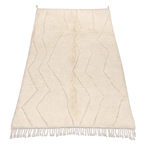 BERBER matto MR4315 Beni Mrirt käsinkudottu Marokosta, Boho - beige, 170x250 cm