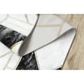 Miniatyrbild 3 av 5: Exklusiv EMERALD Löpare 1015 glamour, snygg marble, geometrisk svart / guld 80 cm, 80x460 cm