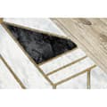 Miniatyrbild 4 av 5: Exklusiv EMERALD Löpare 1015 glamour, snygg marble, geometrisk svart / guld 80 cm, 80x460 cm