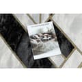 Miniatyrbild 2 av 5: Exklusiv EMERALD Löpare 1015 glamour, snygg marble, geometrisk svart / guld 100 cm, 100x220 cm