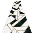 Miniatyrbild 1 av 5: Exklusiv EMERALD Löpare 1015 glamour, snygg marble, geometrisk flaska grön / guld 70 cm, 70x1300 cm