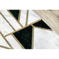 Miniatyrbild 4 av 5: Exklusiv EMERALD Löpare 1015 glamour, snygg marble, geometrisk flaska grön / guld 100 cm, 100x650 cm