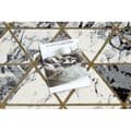 Miniatyrbild 2 av 5: Exklusiv EMERALD Löpare 1020 glamour, snygg marble, trianglar svart / guld 70 cm, 70x1400 cm