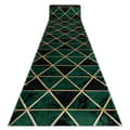 Miniatyrbild 1 av 5: Exklusiv EMERALD Löpare 1020 glamour, snygg marble, trianglar flaska grön / guld 120 cm, 120x470 cm