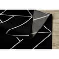 Miniatyrbild 4 av 5: Exklusiv EMERALD Löpare 7543 glamour, snygg geometrisk svart / silver 100 cm, 100x270 cm