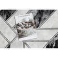 Miniatyrbild 2 av 5: Exklusiv EMERALD Löpare 81953 glamour, snygg geometrisk svart / silver 120 cm, 120x480 cm