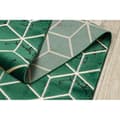 Miniatyrbild 4 av 5: Exklusiv EMERALD Löpare 1014 glamour, snygg kub flaska grön / guld 80 cm, 80x510 cm
