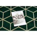Miniatyrbild 2 av 5: Exklusiv EMERALD Löpare 1014 glamour, snygg kub flaska grön / guld 80 cm, 80x510 cm