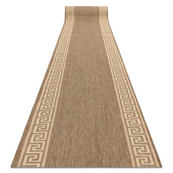 Fortovet SISAL FLOORLUX design 20014 coffee / men 70 cm, 70x400 cm